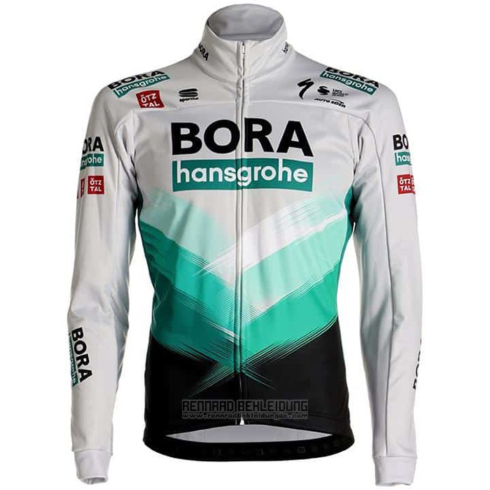 2021 Fahrradbekleidung Bora-Hansgrone Wei Trikot Langarm und Tragerhose